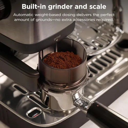 Vista 8 de Ninja Luxe Café Mini, máquina de café expreso y café por goteo, inoxidable