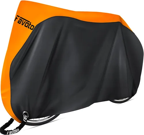 Vista 17 de Favoto Funda impermeable para bicicleta al aire libre para 1 o 2 bicicletas Negro