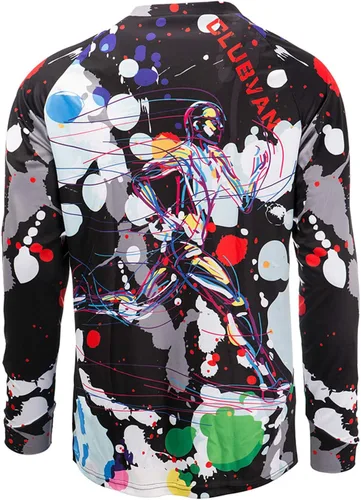 Vista 189 de Hotlion Camiseta de ciclismo para hombre, manga larga, MTB Motocross, ropa de carreras todoterreno