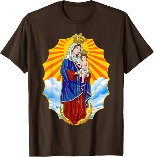 Vista 6 de Chinita Chiquinquira Venezuela Maracaibo Virgen Chiquinquira Chinita Zulia Camiseta negra