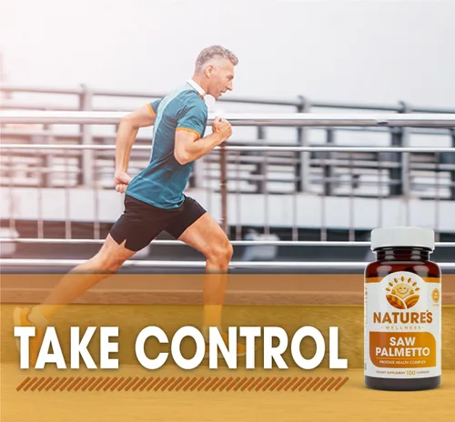 Vista 4 de Suplemento de próstata Saw Palmetto de 1000 mg, Berry Power + Extract - Máxima fuerza para promover la salud de la próstata, reducir la micción