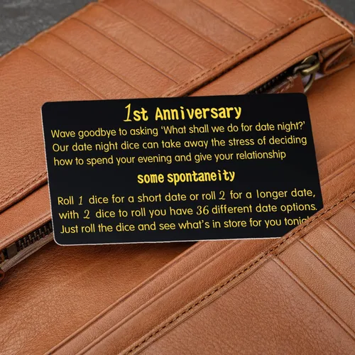 Vista 7 de Dados de primer aniversario, dados de primer aniversario de boda para parejas, regalo de 1 año de aniversario, fecha de noche, 1 aniversario