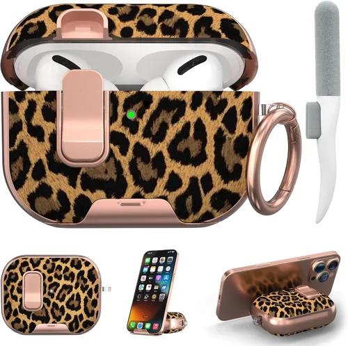 Vista 27 de Funda para Apple AirPods Pro 3 2025 con bloqueo de seguridad y soporte para negro - p