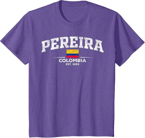 Vista 64 de Camiseta Pereira Colombia, Negro