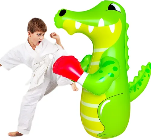 Vista 8 de 48 in Punching Bag for Kids, Free Standing Inflatable Dummy, Inflatable Punching Bag, De-Stress Boxing Bag for Kid