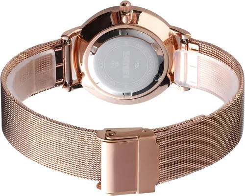 Vista 3 de MASTOP Relojes de cuarzo para mujer, ultrafinos, magníficos, simples, pequeños, pequeños, pulsera de acero con esfera pequeña