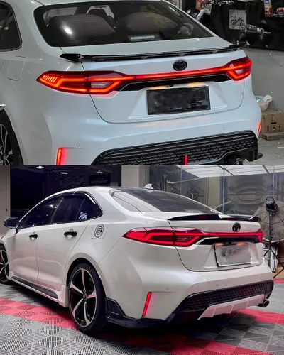 Vista 3 de TT-ABC Mods - Luces traseras para Toyota Corolla 2020-2024, todos los modelos compatibles (rojo)