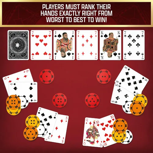 Vista 4 de Thames & Kosmos: The Gang - Juego de cartas de póquer cooperativo
