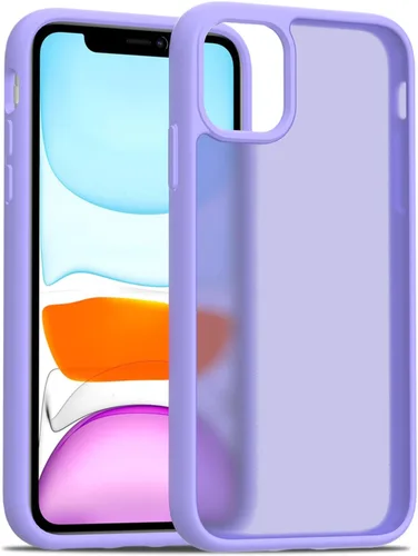 Vista 64 de TENOC Funda para teléfono compatible con iPhone 11, color negro, antihuellas, antigolpes, mate, para 6.1 pulgadas