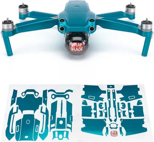 Vista 12 de Wrapgrade Unidad Principal Skin DJI Compatible con DJI Air 2S (AMRY GREEN)