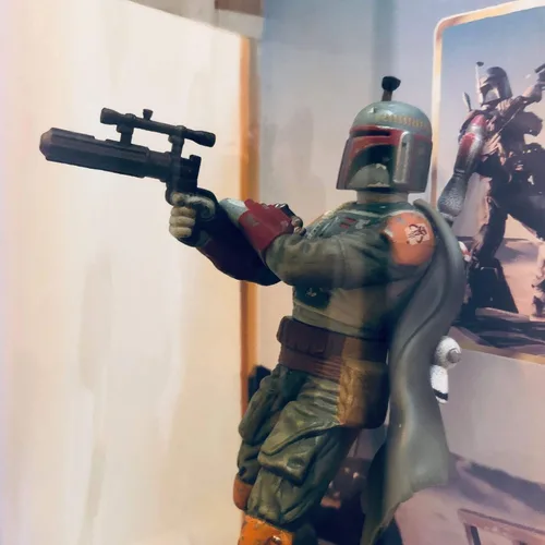 Vista 5 de Star Wars Epic Force - Figura de Boba Fett de 6 pulgadas sobre base giratoria de 360°