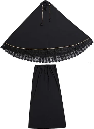 Vista 7 de Conjunto de dos piezas de Hijab Thobe Abaya de cubierta completa para mujer musulmana