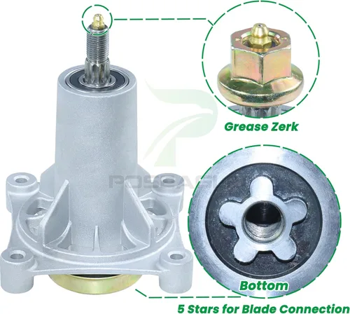 Vista 8 de Kit de montaje de husillo 587819701 previamente engrasado que reemplaza a Craftsman 187292 187281 192870 192872 Husqvarna 587125401 532187281