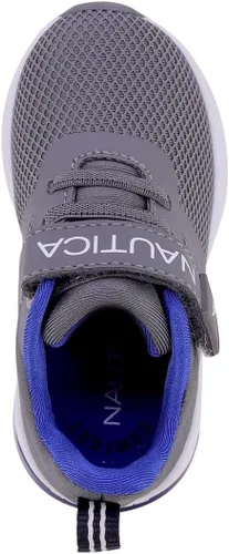 Vista 6 de Nautica Tenis deportivos para correr con luz intermitente para niños y niñas, modernos y divertidos para niños y niñas, disponibles en tallas