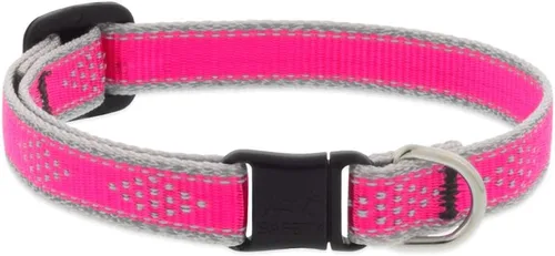 Vista 5 de Collar de seguridad reflectante para gatos de 1/2 pulgada de ancho con diamante verde que se ajusta de 8 a 12 pulgadas