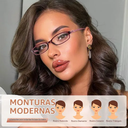 Vista 2 de Reading Glasses for Women,6 Pack Blue Light Blocking Glasses for Women,Fashion Readers with Spring Hinge Eyeglasses