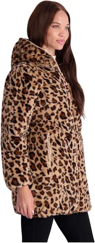 Vista 7 de Jessica Simpson Acolchado reversible para mujer con piel de leopardo sintético