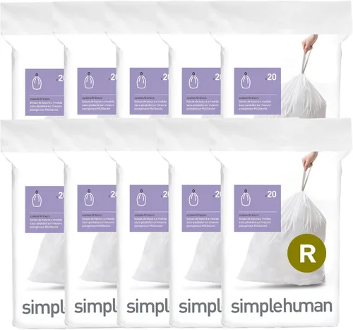 Vista 5 de Simplehuman Code C Bolsas de basura con cordón ajustable