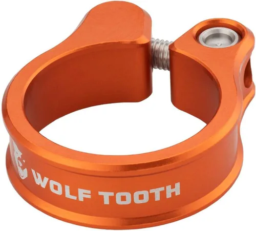 Vista 14 de Wolf Tooth Abrazadera de tija de sillín de aluminio 6061 mecanizado de precisión con perno autoalineable, agarre antideslizante ligero y seguro