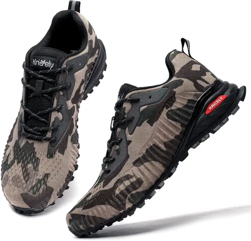 Vista 3 de Kricely Zapato deportivo para hombre, para correr, caminar, hacer senderismo y entrenamiento funcional, para exteriores, calzado informal de hombre