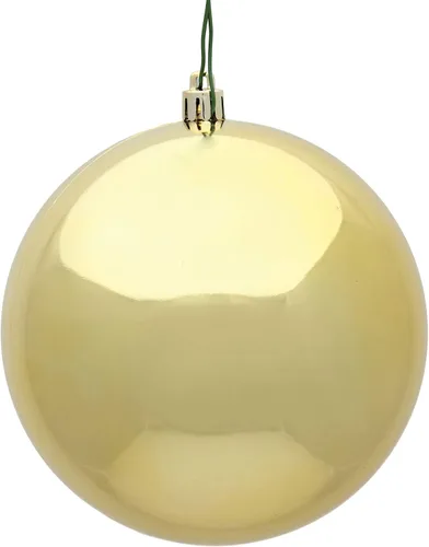 Vista 15 de Vickerman Adorno de bola de Navidad inastillable con acabado de lentejuelas con tapa perforada, 6 por bolsa, 4 pulgadas, color negro
