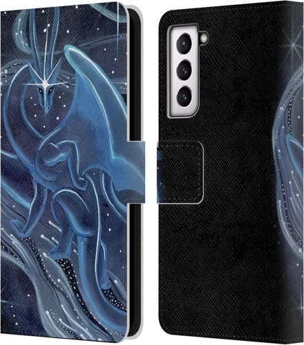 Vista 354 de Head Case Designs Officially Licensed Carla Morrow Galactic Entrancement Dragons Leather Wallet Case Compatible with Samsung Galaxy A07 4G