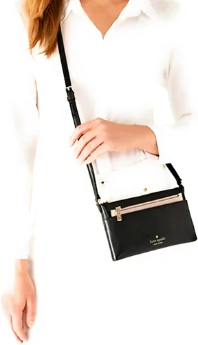 Vista 4 de Kate Spade New York Sadie - Bandolera de piel con cremallera