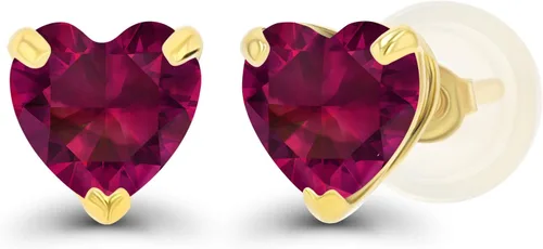Vista 24 de Aretes de plata de ley 925 maciza chapados en oro de 0.197 in con piedra natal genuina para mujer, aretes de tuerca con piedras preciosas Amatista
