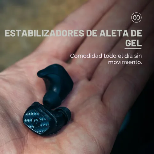 Vista 7 de Raycon Impact - Auriculares resistentes a impactos de grado militar, auriculares Bluetooth IP67 con sonido estéreo, 90 horas de duración de batería