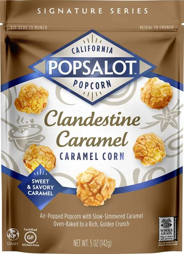 Vista 4 de Popsalot Gourmet Popcorn Signature Series Classic Pouch, London Kettle Corn, 5.0 onzas