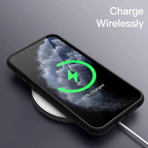 Vista 6 de JETech Funda de silicona para iPhone 11 Pro Max de 6.5 pulgadas, suave al tacto, funda protectora de cuerpo completo, a prueba de golpes con forro