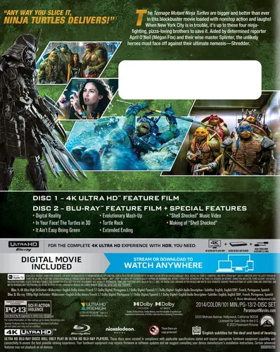 Vista 3 de Teenage Mutant Ninja Turtles (2014) 4K UHD