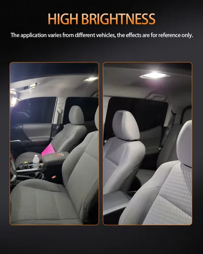 Vista 8 de Paquete de bombillas LED blancas compatibles con Honda Accord 2003 2004 2005 2006 2007 2008 2009 2010 2011 2012 Luz interior de mapa + luz