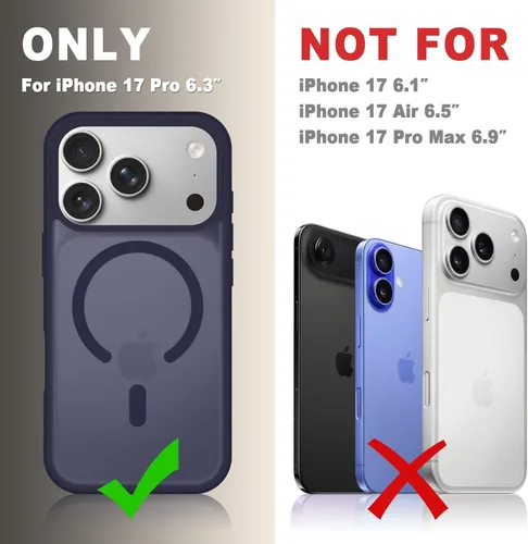 Vista 1012 de Funda para Google Pixel 10 Pro XL, cubierta magnética mate, color negro Fit for MagSafe, Screen Protector included, Shockproof Military Grade