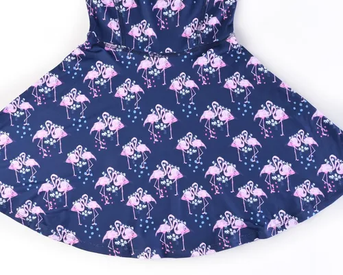 Vista 4 de Perfashion Vestidos a juego para niñas y muñecas sin mangasmanga larga, acampanados, faldas de fiesta de unicornio