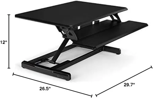 Vista 2 de UPLIFT DESK - Convertidor de escritorio de pie Lady Bird (negro)
