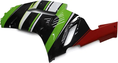 Vista 5 de Sportfairing - Kit de carenado de inyección para ZX6R 2007 2008, kit de cuerpo de plástico ABS para carenados ZX-6R 07 08, color verde y negro