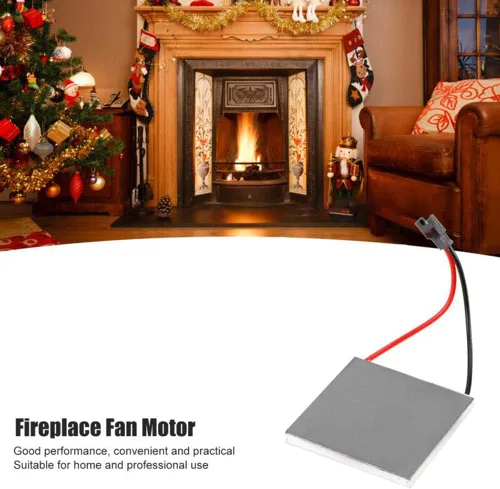 Vista 2 de Chimenea Accesorios Ventilador Motor Generador Hoja Estufa Quemador Calentador Parte 40X40Mm Generador Termoeléctrico Hoja de generación de energía