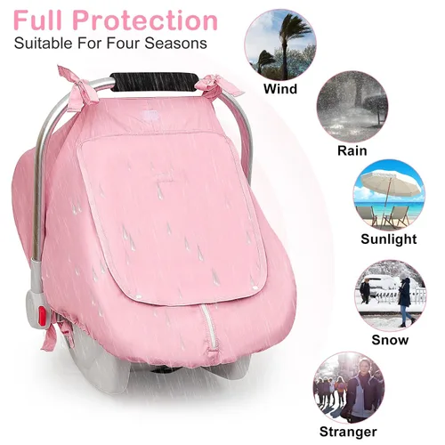 Vista 6 de Unicorn Castle Funda de asiento de coche para bebé, fundas de asiento de coche para bebés, cubierta de asiento de coche transpirable para ventana