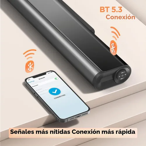 Vista 6 de Hiwill Barra de sonido Dolby de 2.2 canales para Smart TV, 200 W de potencia máxima, 6 controladores - 2 subwoofer/2 tweeter integrado, graves