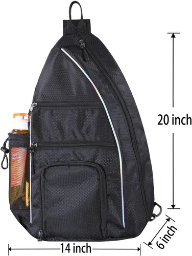 Vista 6 de Bolsa de pickleball – Bolsas de pickleball para mujeres y hombres – Mochila de pickleball – Estuche de viaje de pickleball para raqueta de tenis