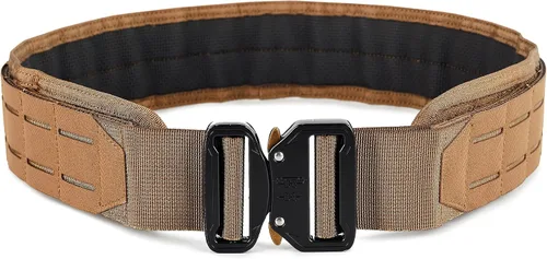 Vista 6 de WOLF TACTICAL Cinturón de Batalla Molle – Cinturón de Guerra Cinturones de Batalla Cinturón Táctico para Armas Cinturón de Servicio 2" Cinturón