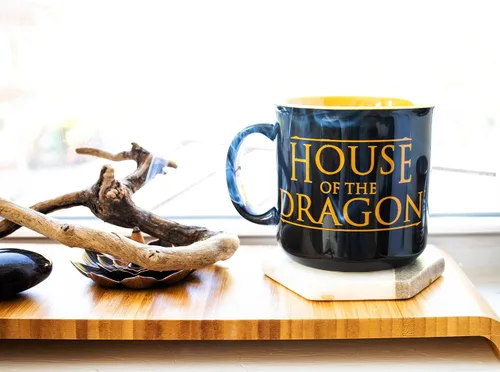 Vista 7 de Taza de cerámica Game Of Thrones House of the Dragon para caravana, taza de café grande para expreso, té, coca Capacidad para 20 onzas