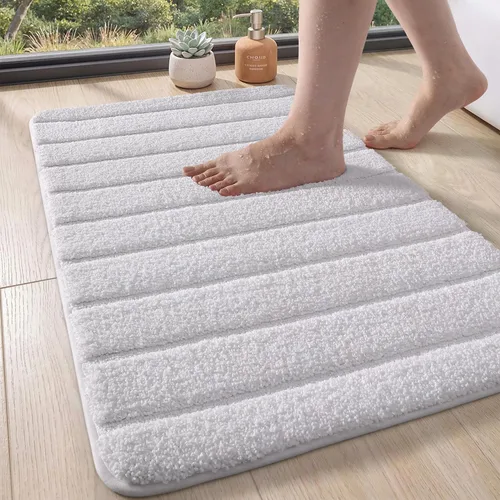 Vista 12 de DEXI Alfombras de baño de 30 x 17 pulgadas, lavables a máquina, antideslizantes, de microfibra suave, absorbente, de secado rápido, para suelo