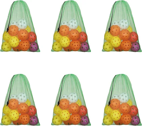 Vista 82 de GSE Games & Sports Expert Bolsa de malla con cordón para béisbol, pelotas de pickleball, pelotas de golf, gimnasio, equipo de natación, lavandería