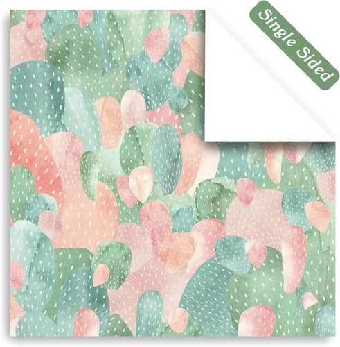 Vista 6 de 24 hojas de 12 diseños de álbumes de recortes, 6 x 6 pulgadas, papel de cartulina para manualidades Decopodge de una sola cara, álbum de recortes