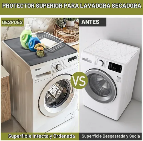 Vista 4 de 2 fundas para lavadora y secadora de 25.6 x 25.6 pulgadas, silicona Gris