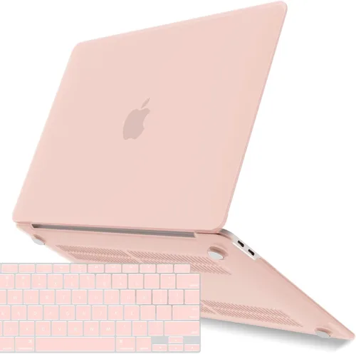Vista 28 de IBENZER Compatible con Nuevo MacBook Air de 13 pulgadas Funda 2022 2021 2020 M1 A2337 A2179 A1932, Carcasa Rígida de Plástico con Cubierta de azul