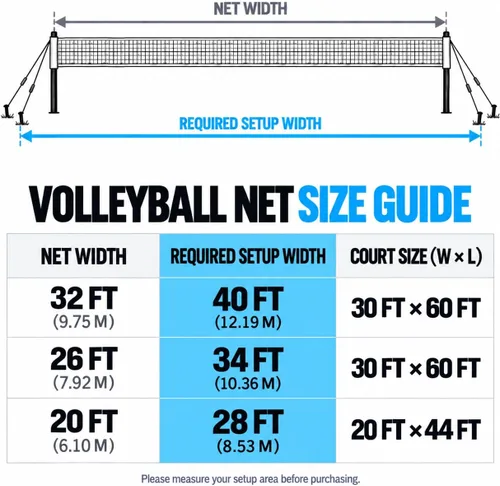 Vista 10 de Juego de red de voleibol portátil para exteriores, para patio trasero B-AZUL
