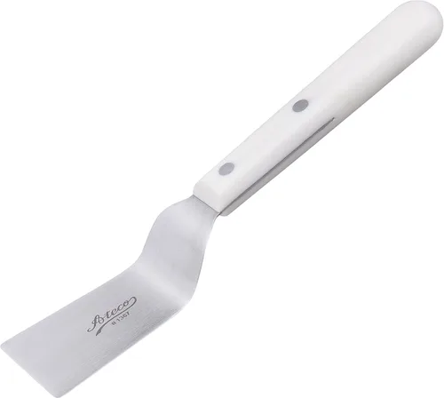 Vista 4 de Ateco Hoja recta de acero inoxidable de 4 pulgadas, mango de plástico, espátula de glaseado apta para lavavajillas, pequeña